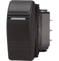 Blue Sea 7945 Contura III Switch SPDT, (ON)-OFF-ON, Black