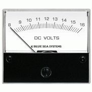 Blue Sea 8003 DC Analog Voltmeter, 2-3/4inch Face, 8-16 Volts DC