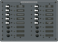 Blue Sea Panel 120VAC & 16 Position 8461