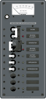 Blue Sea Panel 120VAC Source Selector 6 Position & Voltmeter 8489