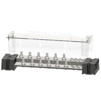 Blue Sea PowerBar 1000A, 12 3/8" Terminal Studs with Cover 1991