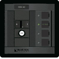 Blue Sea 1502 ELCI Main 30A Double Pole Panel