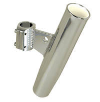 C.E. Smith Aluminum Clamp-On Rod Holder, Vertical, 1.66" OD, Fits 1-1/4" Pipe
