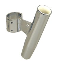 C.E. Smith Aluminum Clamp-On Rod Holder, Vertical, 2.375" OD, Fits 2" Pipe
