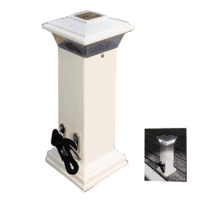Dock Edge Cleatlite Solar Dock Light with Stainless Steel Mooring Cleat 12", 96-250-F