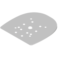 Edson Vision Mounting Plate, Furuno & Garmin 4-6' Open Array, 68560