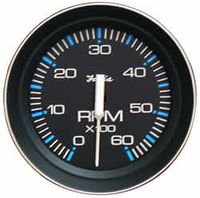 Faria Tachometer 0-6000 33004 Black, For 4, 6, 8 Cylinder Gas Inboard & I/O'S . O/B with Alternator