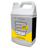 Flitz Stainless Steel & Chrome Cleaner with Degreaser, 1 Gallon