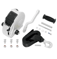 Fulton F2 Trailer Winch 1,600 lbs., Single Speed with Strap, Sharkskin Finish FW16000101