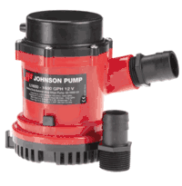 Johnson Pump 2200 GPH Bilge Pump 1-1/8" Hose 12V Threaded Port 22004
