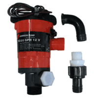 Johnson Pump Twin Port 1000 GPH Livewell Aerating Pump, 12V 48903