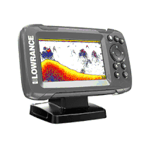 Lowrance HOOK2-4x 4" Bullet Fishfinder Transom Mount Bullet Skimmer Transducer 000-14012-001