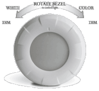 Lumitec Aurora LED Dome Light - White Finish - White Dimming 12V, 101077