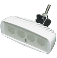 Lumitec Caprera LED Floodlight Bracket Mount White Housing 101040