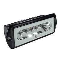 Lumitec Capri2 - Flush Mount LED Flood Light - Black Housing - 2-Color White/Red Dimming
