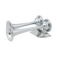Marinco 12V Chrome Plated Dual Trumpet Mini Air Horn 10108