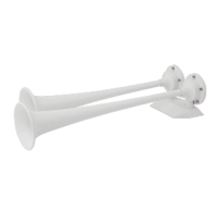 Marinco 12V White Epoxy Coated Dual Trumpet Air Horn
