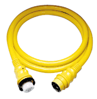 Marinco 50A 125V Shore Power Cable, 50', Yellow 6153SPP