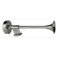Ongaro Deluxe Stainless Steel Shorty Single Trumpet Horn 12V