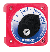 Perko Compact Medium Duty Battery Selector with Key Lock 8512DP