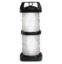 Perko Double Lens Navigation Light - Masthead Light - Black Plastic, White Lens 1365E00BLK
