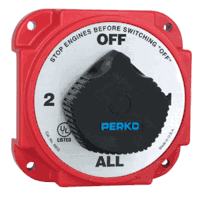 Perko Heavy Duty Battery Selector Switch with Alternator Field Disconnect 8603DP