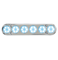 Perko LED Utility Light White 7.25" x 1.5" 12V Chrome Plated 0606DP0CHR