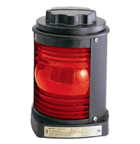 Perko Side Light - Black Plastic, Red Lens 1127RA0BLK