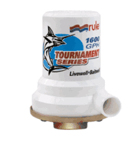 Rule Tournament Series Bronze Base 1600 GPH Livewell Pump, 209B
