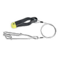 Scotty 1183 Mini Power Grip Plus, 30" Wire Leader with Stacking & Self-Locating Snap 1183