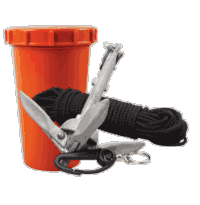 Scotty Anchor Kit, 1.5Lb. Anchor & 50' Nylon Line 797
