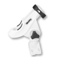 Scotty Baitcaster/Spinning Rod Holder White with 241 Mount