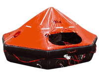 SURVITEC Oceanmaster 25 Person Davit Launch High Drop A-Pack, Solas/USCG Approved Life Raft (with Cradle & Hydrostatic Release)