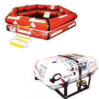 SURVITEC USCG Approved Life Raft, Shoremaster 4 Person Canister (Including Cradle & Hydrostatic Release)