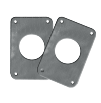 TACO Backing Plates for Grand Slam Outriggers, Anodized Aluminum BP-150BSY-320-1