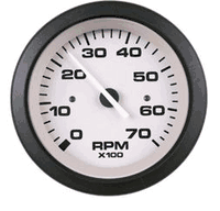 Sierra Driftwood Series 3" Tachometer, Electric, Outboard & 4 Cyl. Gas, 7000 RPM 61546p