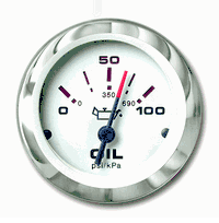 Sierra Lido Series 2" Oil Pressure Gauge 100 psi 65498p