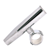 Tigress 1-1/4" Polished Stainless Steel Adjustable Clamp-On Rod Holder