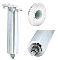Tigress Blind Mount Round Head Swivel Base Rod Holder - 15 deg - 9"