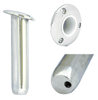 Tigress Round Head Closed Base Rod Holder - 15 deg - 9"