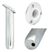 Tigress Round Head Closed Base Rod Holder - 30 deg - 9"