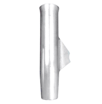Tigress Weld On Aluminum Flared Rod Holder with Blade Mill Finished 10"