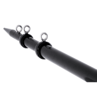 Tigress XD Telescoping Aluminum Center Outrigger Pole - 12" - Black