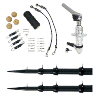 Tigress XD Top Mount System - 18' Carbon Fiber Black/Black Ultimate Rigging Kit