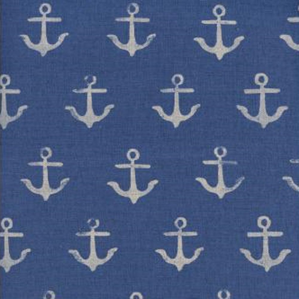 Cotton and Steel, SS Bluebird Canvas, Melody Anchor Blue