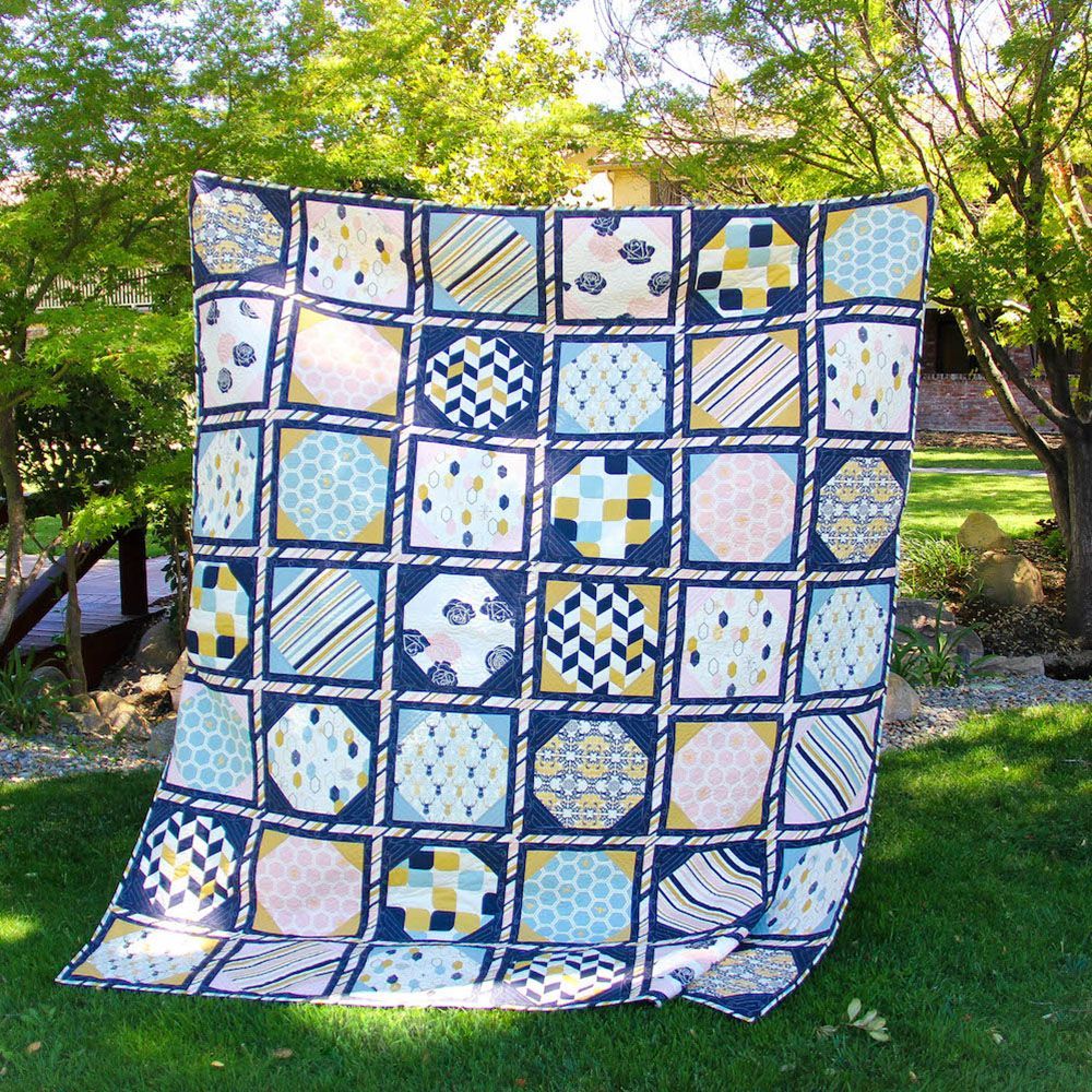 Sewing Tutorial & Free Pattern Newlywed Quilt from Birch Fabrics