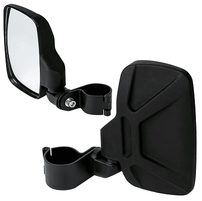Seizmik Red Strike Break-Away Side Mirrors For Polaris RZR-S 800 900 1000 - 1.75"