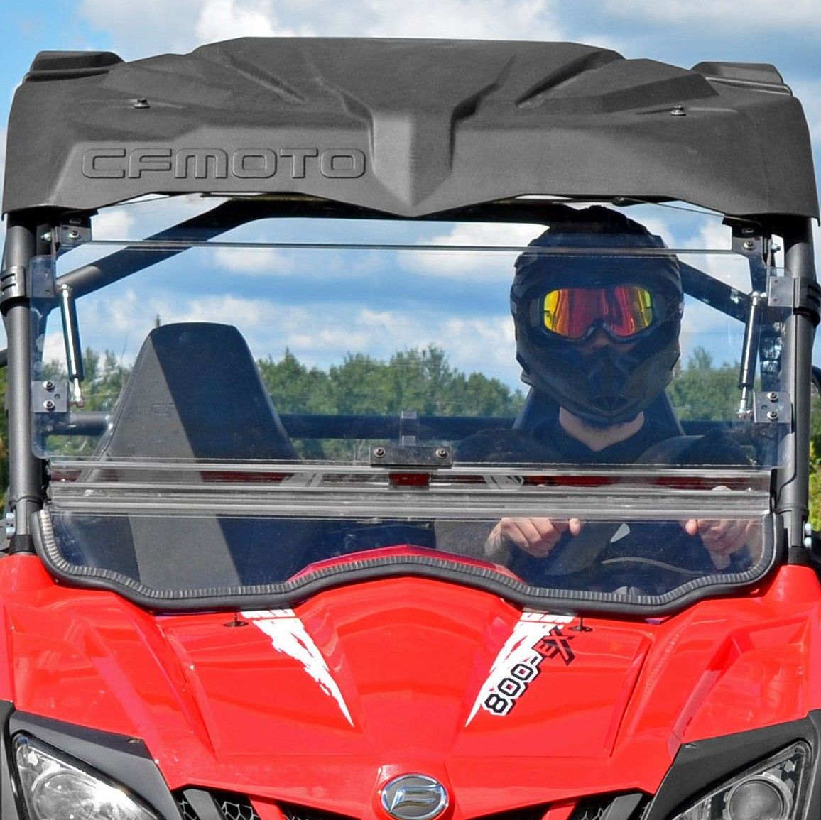 CF Moto ZForce 500 Flip Up Windshield Side by Side Stuff