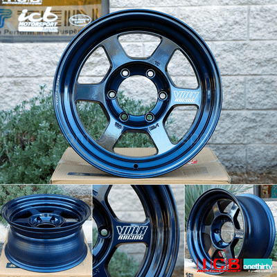 Rays Volk Racing TE37X Wheels 16X8 6X139.7 -20 Offset Mag Blue Large P.C.D. Progressive Model