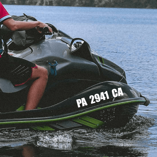 Customized Jet Ski Registration Numbers (Hull Identification Number